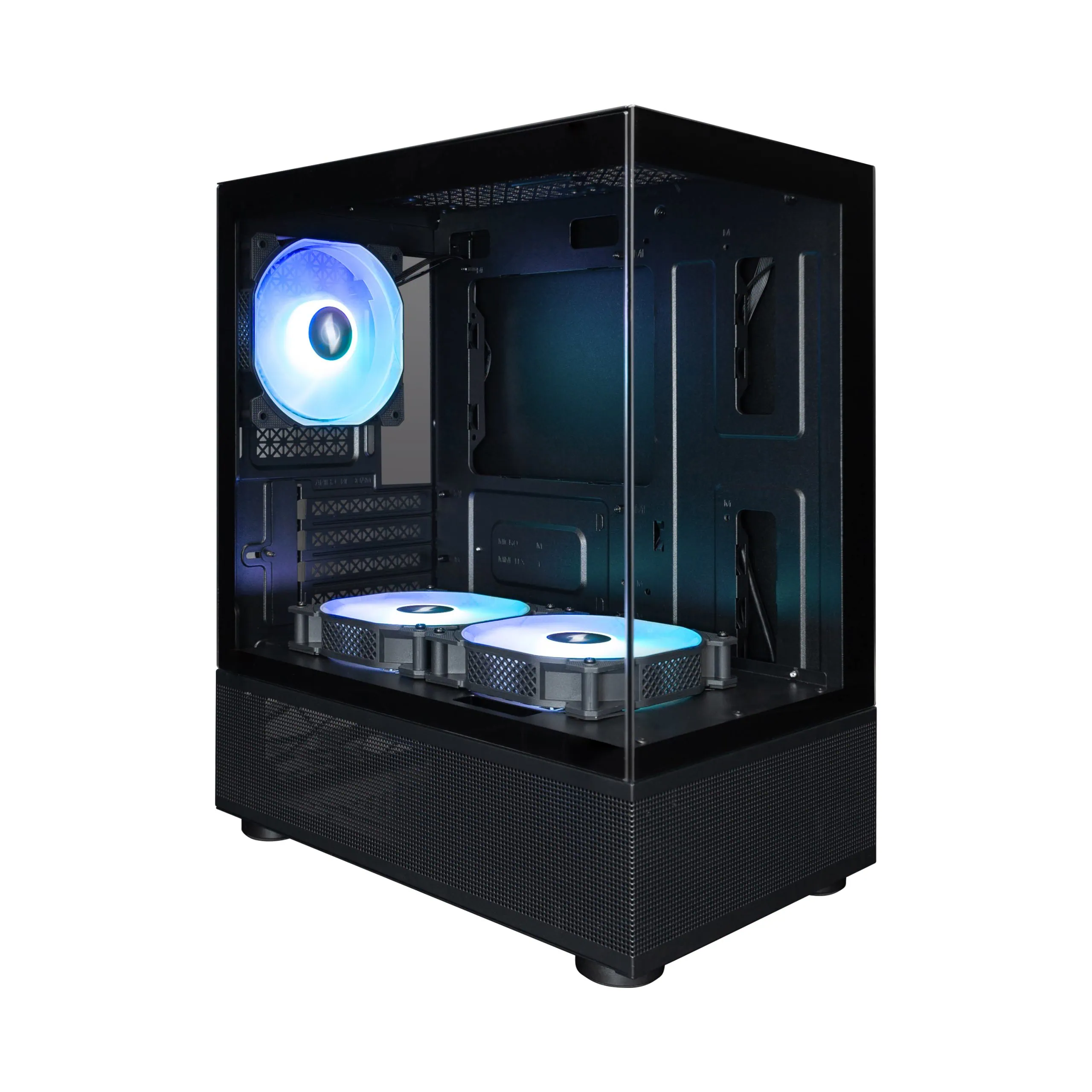 1STPLAYER MI2-A MATX CASE W/ 3 ARGB FANS BLACK