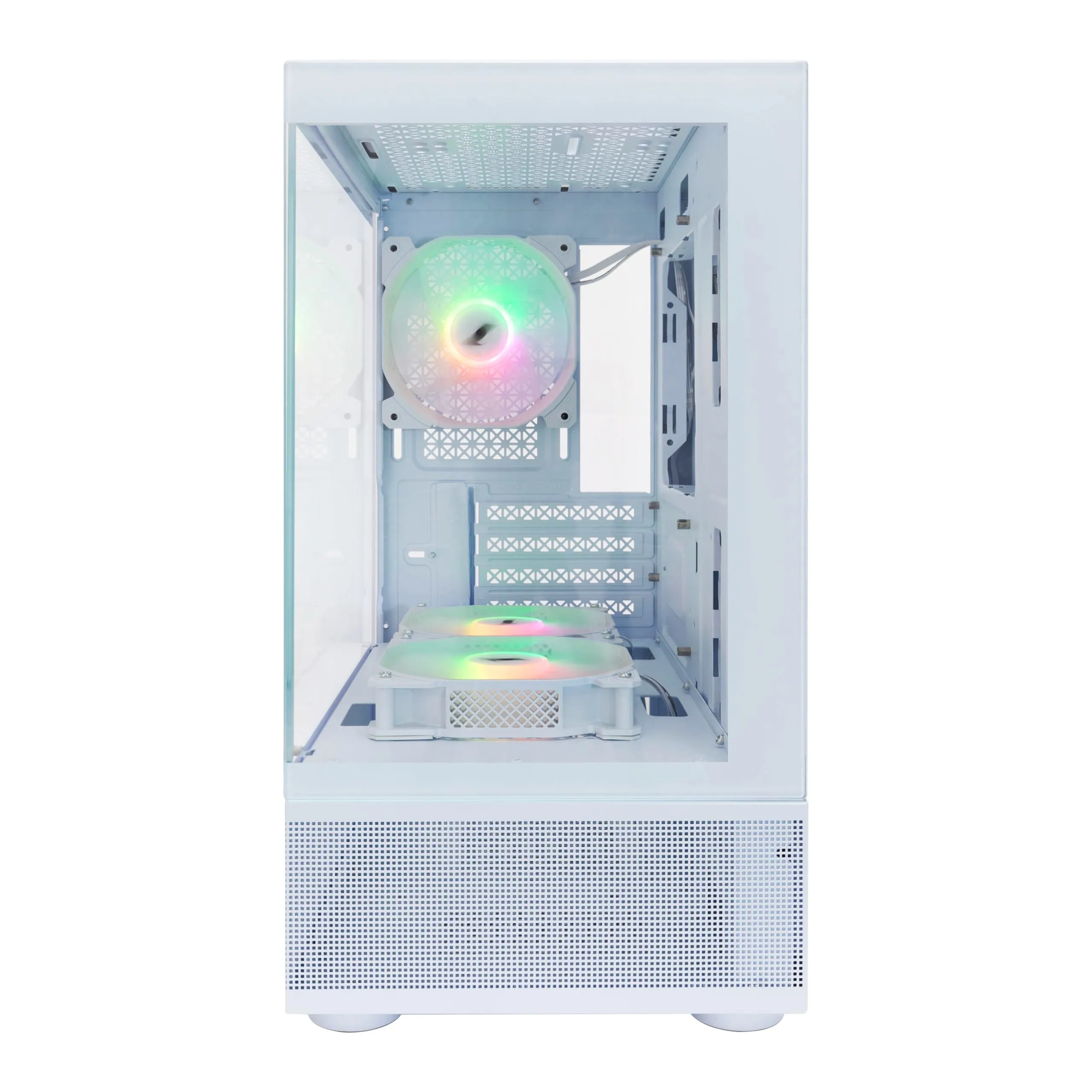 1STPLAYER MI2-A MATX CASE W/ 3 ARGB FANS WHITE thumbnail 2