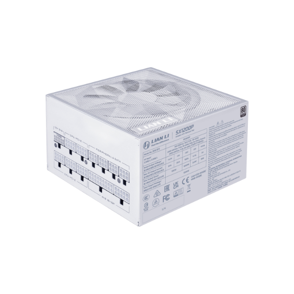 LIAN LI SX PLATINUM SERIES 1200W PSU ATX3.1 WHITE thumbnail 5