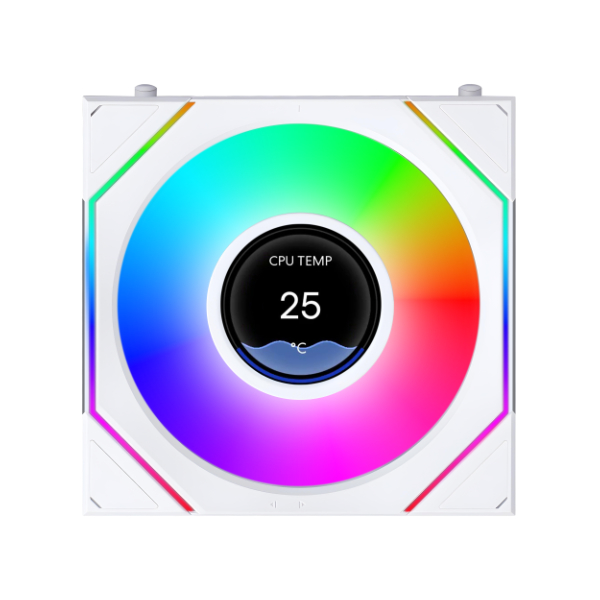 LIAN LI UNI FAN SL-INF LCD FLEX 120 REVERSE BLADE*3 WHITE thumbnail 3
