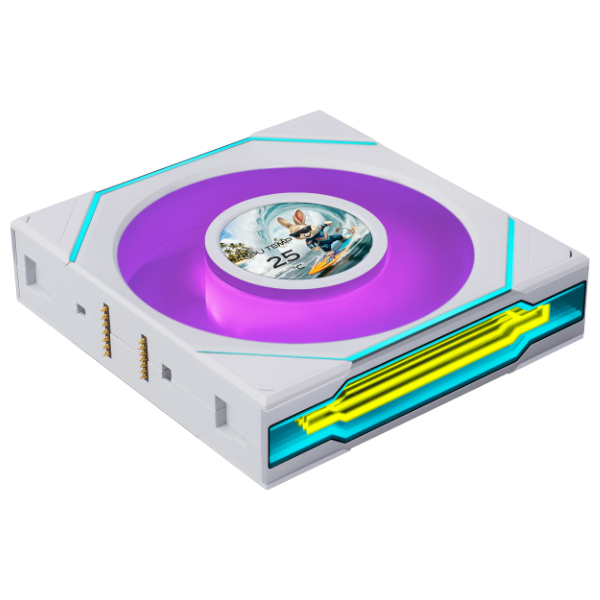 LIAN LI UNI FAN SL-INF LCD FLEX 120 REVERSE BLADE*3 WHITE thumbnail 2