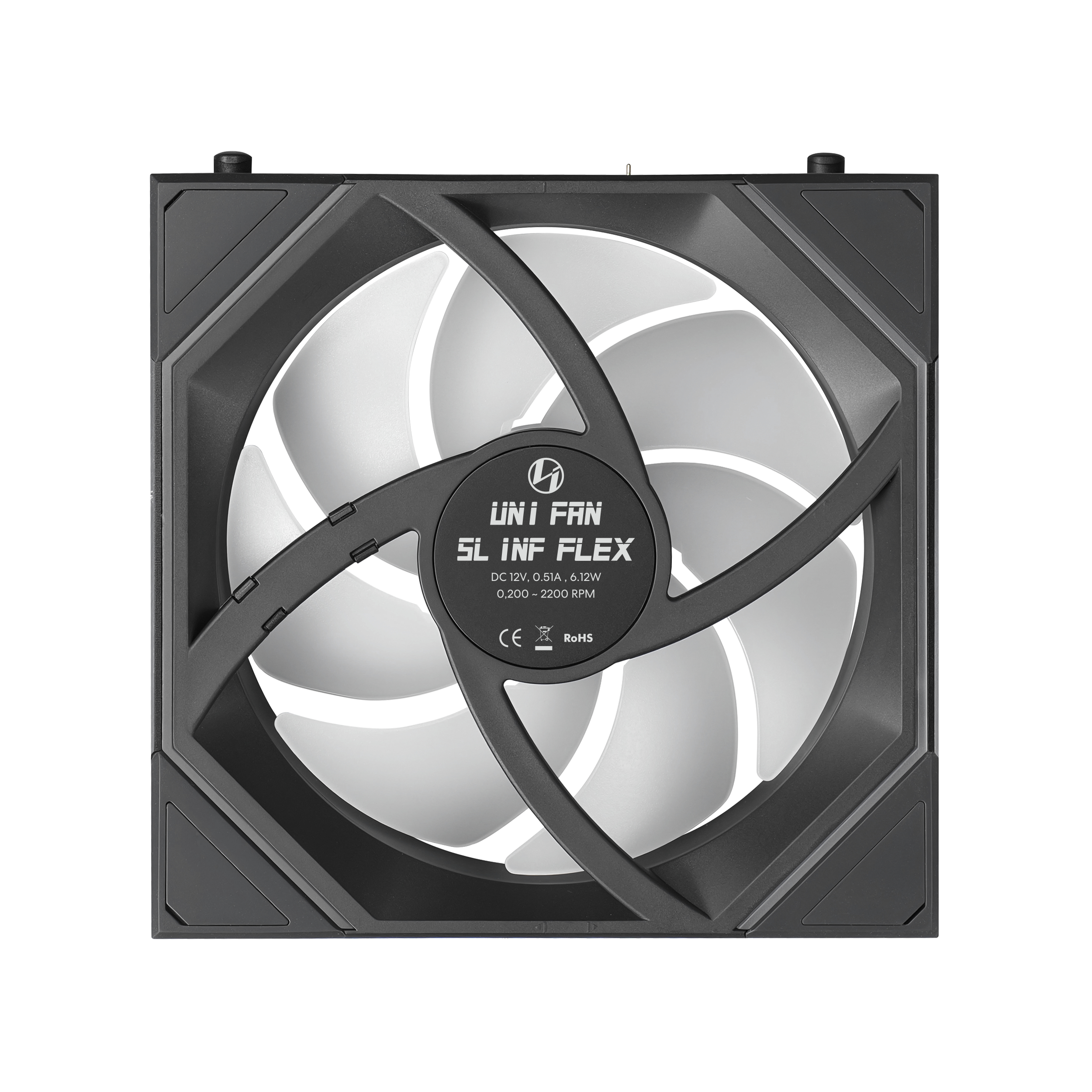 LIAN LI UNI FAN SL-INF FLEX 120 REVERSE BLADE*3 BLACK thumbnail 6