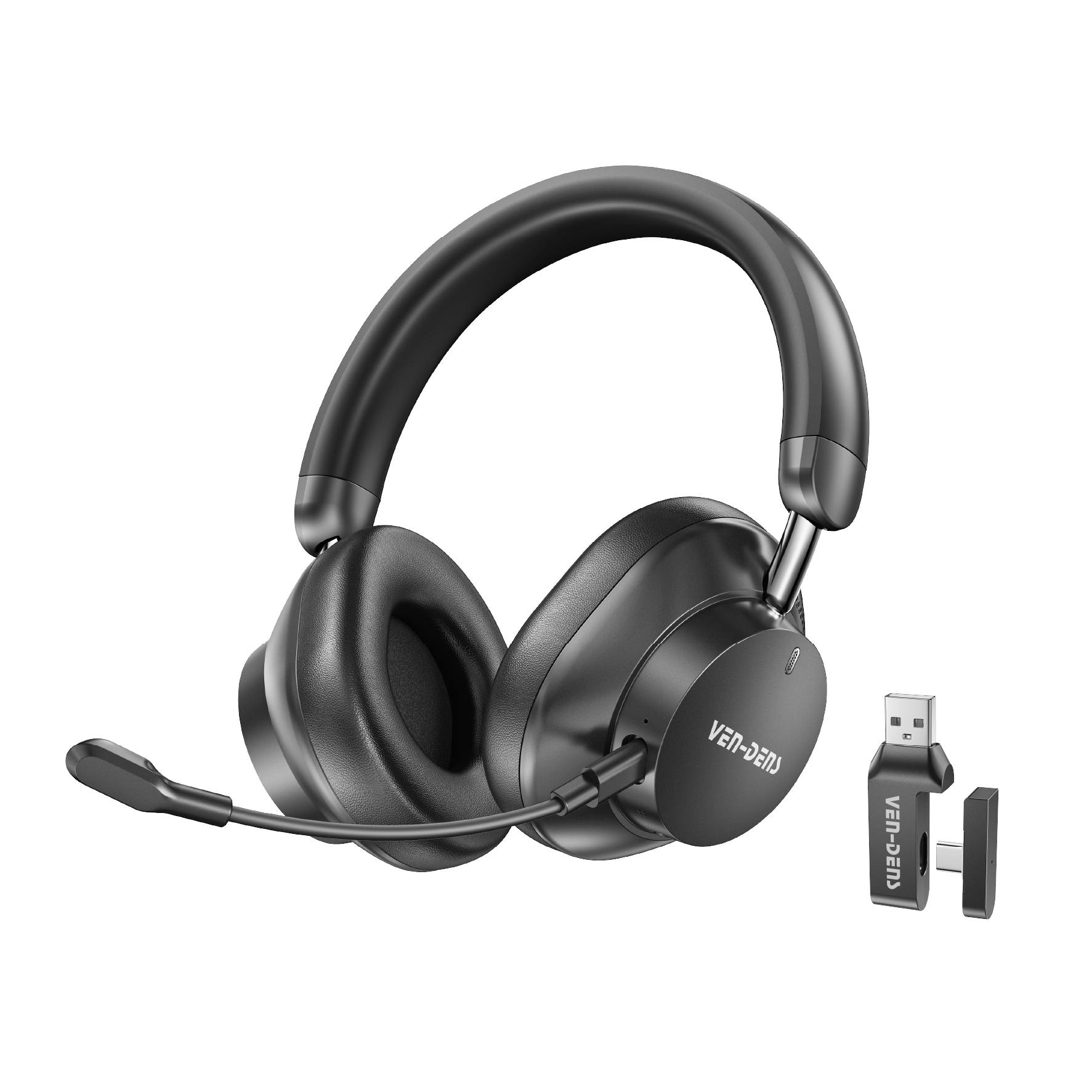 VEN-DENS HP018 BLUETOOTH & USB-C+A DUAL MODE HEADSET W/MIC
